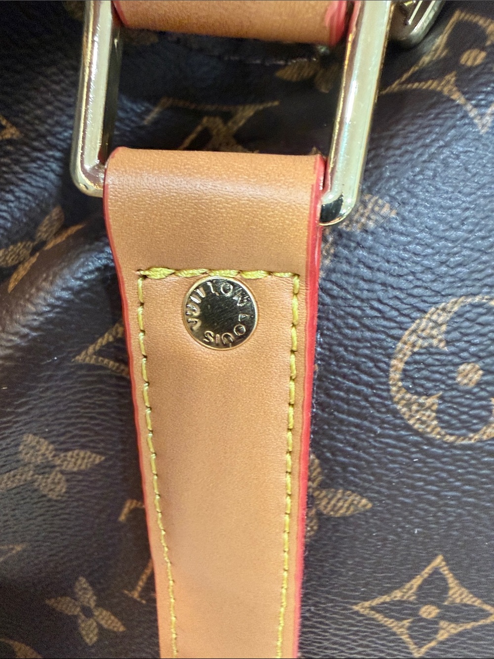 Brown Monogram Duffel with Tan Trim - Picture 9 of 15